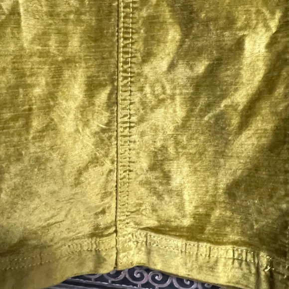 From Free People…a Femme Chartreuse Velvet Miniskirt - Picture 8 of 9